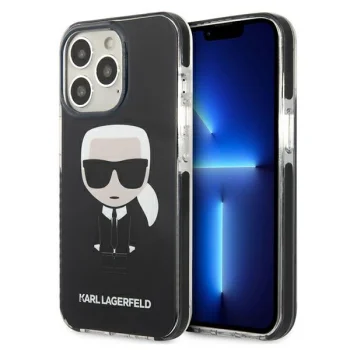 Karl Lagerfeld Ikonik Karl dėklas, skirtas iPhone 13 Pro / 13, Juodas