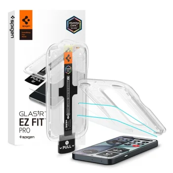 Apsauginis stiklas Spigen Glas.tR EZ Fit Pro, Nothing Phone 4A, 2 vnt., skaidrus