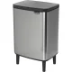Šiukšliadėžė Brabantia Bo Hi 12 l, matinis plienas / juoda