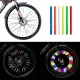 Reflective spoke tubes for bicycle, 12 pcs, blue