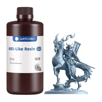 ANYCUBIC ABS-Like Resin 3.0 fotopolimerinė derva 3D spausdintuvui 1 kg, Pilka