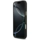 Guess 4G PU Stripe MagSafe dėklas, skirtas iPhone 17 Pro Max, juodas