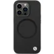 BMW Signature dėklas iPhone 14 Pro telefonui su MagSafe, juodas
