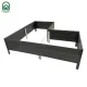 Pakelta lysvė KLASIKA Woodlook L-Shape, 146x146x30 cm, pilka