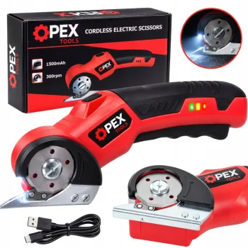 Akumuliatorinės elektrinės žirklės OPEX TOOLS OPX28021, 1500 mAh, USB-C, raudonos / juodos