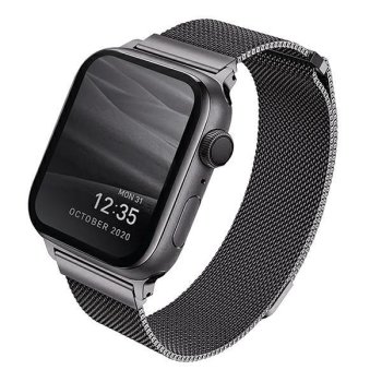 „Uniq Dante“ nerūdijančio plieno dirželis „Apple Watch“ 42/44/45mm, grafito pilka