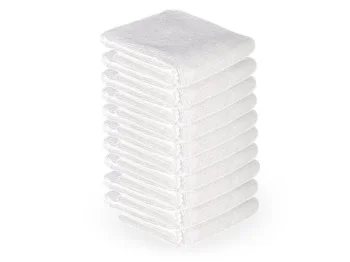Microfiber Towel Set 73x40 cm, 10 Pcs, White