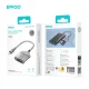BWOO BZ64 USB-C kortelių skaitytuvas SD / TF kortelėms, pilkas