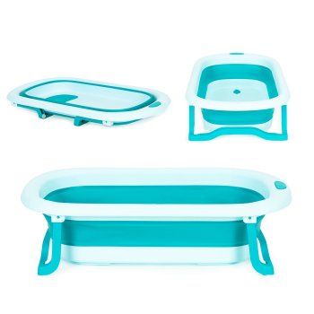 ECOTOYS sulankstoma vaikiška vonelė su temperatūros jutikliu, mėlyna