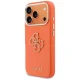 Guess FW Resin Logo dėklas iPhone 17 Pro telefonui, oranžinis