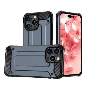 Hybrid Armor iPhone 16 Pro Case, Blue