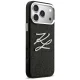 Karl Lagerfeld IML Glitter KL Diamond Logo Phone Case Cover iPhone 17 Pro Max - Black