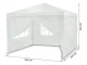 Plonos sodo paviljonas 3x3 m, baltas