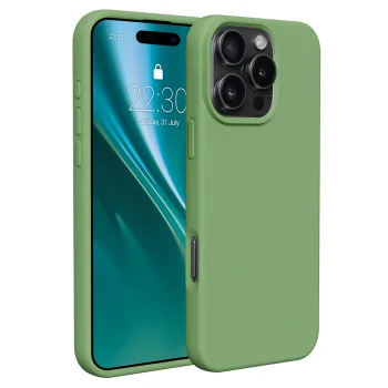 Etteri Silicone Case dėklas iPhone 16 Pro 6.3" šviesiai žalias