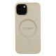 Apple iPhone 15 6.1\'\' Guess Saffiano MagSafe Case Cover (GUHMP15SPSAHMCB), Gold