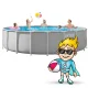 Intex 26756 Frame Pool 610 x 132 cm (12-in-1 Set)