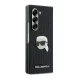 Karl Lagerfeld Saffiano Monogram Head Pin dėklas Samsung Galaxy Z Fold 6, juodas