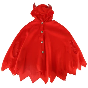 Kids Carnival Costume Little Devil, Red, Size S (100-110 cm)