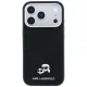 Dėklas Karl Lagerfeld Grained Heads Metal MagSafe, iPhone 17 / 18 Pro Max, juodas