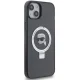 Karl Lagerfeld dėklas iPhone 15 Plus / 14 Plus su žiedu-stovu MagSafe, juodas