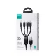 Joyroom S-A18 4-in-1 USB-A į USB-C / 2x Lightning / Micro USB laidas, 1.2m, Juodas