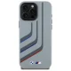 BMW dėklas iPhone 16 Pro Max telefonui Silicone Turning Lines MagSafe, pilkas