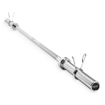 Tiesus štangos strypas 4FIZJO 220 cm 50 mm 15 kg su spyruokliniais užraktais