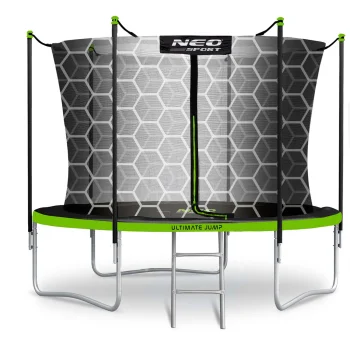 Neo-Sport Garden Trampoline 183 cm with Internal Net and Ladder