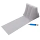 Inflatable beach mat with backrest and pillow, universal, grey
