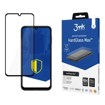 Apsauginis stiklas 3mk HardGlass Max telefonui Samsung Galaxy M34 5G, juodas