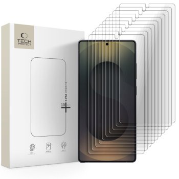 Apsauginis stiklas Tech-Protect Samsung Galaxy S25 (10 vnt. pakuotė)