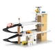 Large Wooden Toy Garage Playset with Lift, Cars & Helicopter ECOTOYS