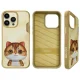 Nimmy iPhone 15 Pro Max dėklas Big Eyed Pet 2.0 Cat, Chaki