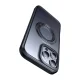 Mcdodo PC-4932 MagSafe dėklas telefonui iPhone 16 Pro su stovu, juodas