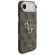 Guess 4G Big 4G Classic Logo dėklas iPhone 17 Air - rudas/sidabrinis
