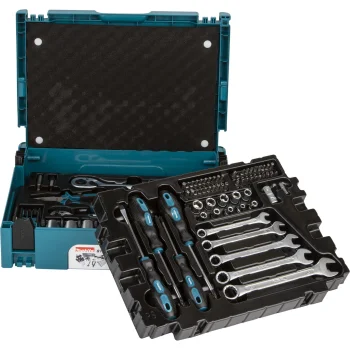 Mechaniko įrankių rinkinys Makita E-11542, 87 dalių MAKPAC lagamine
