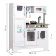 Ecotoys TL18061 Wooden Play Kitchen with Accessories