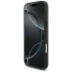 Mercedes AMG Leather Debossed Lines dėklas, skirtas iPhone 18 Pro Max / 17 Pro Max, juodas
