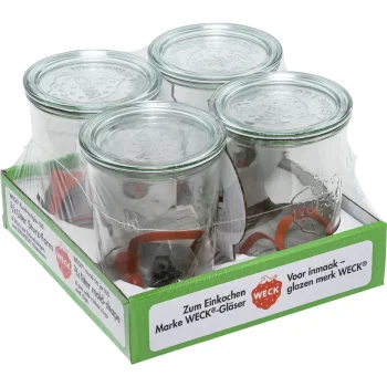 Konservavimo stiklainiai Weck Mold Jar 0,75 l, 4 vnt. rinkinys