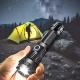Taktinis žibintuvėlis su CREE HPX90 LED, 2000 lm, juodas