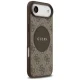 Guess 4G Circle Classic Logo MagSafe dėklas, skirtas iPhone Air, rudas