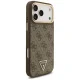 Guess 4G Triangle Logo & Big Strap MagSafe dėklas iPhone 17 Pro Max, rudas
