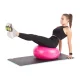 4FIZJO Donut Air Ball gimnastikos kamuolys su pompa, 50 cm, juodas