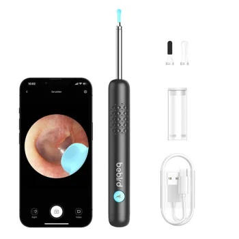 Išmanusis ausų valymo otoskopas Bebird R1, juodas