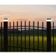 Saulės energijos LED stulpo šviestuvas GreenBlue GB128, 100x100 mm, juodas