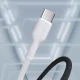 Dudao L9C USB-C į USB-C laidas 65W 1 m, baltas