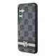 DKNY Samsung Galaxy S24 dėklas Leather Checkered Mono Pattern, juodas