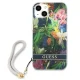 Apple iPhone 13 6.1\'\' Guess Flower Strap Case Cover (GUHCP13MHFLSB), Blue