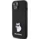 Karl Lagerfeld dėklas iPhone 15 Plus telefonui Silicone Metal Pin, juodas