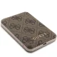 Indukcinė išorinė baterija Guess 4G Leather Metal Logo MagSafe 15W 5000mAh GUPB5FP4EMGW, ruda